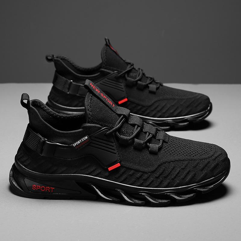 Модные мужские кроссовки, повседневная обувь с сеткой, мужская обувь на шнуровке, легкая вулканизированная обувь, прогулочные кроссовки, Zapatillas Hombre