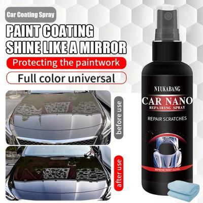 Автомобильный нано-спрей с высокой степенью защиты и быстрым покрытием, экологически чистый ультра-гидрофобный, эффективный против царапин