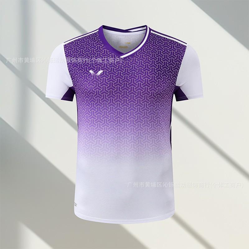 Unisex Badminton Sport T-Shirt Set Quick-Dry Breathable Short Sleeve Men Women Kids Athletic Wear