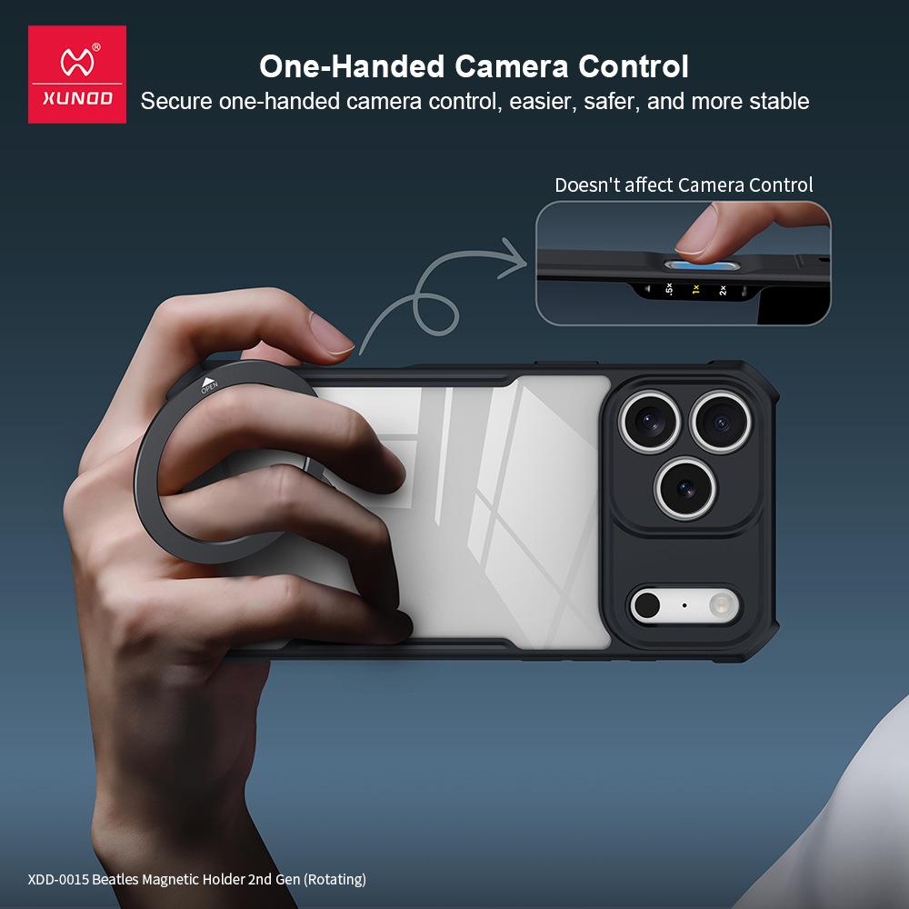 XUNDD Для iPhone 17 Pro Max iPhone 17 Air Чехол Подушка Безопасности Ударопрочный Защитный Чехол Роскошная Крышка для Телефона С Поворотным Магнитным Держателем-Подставкой