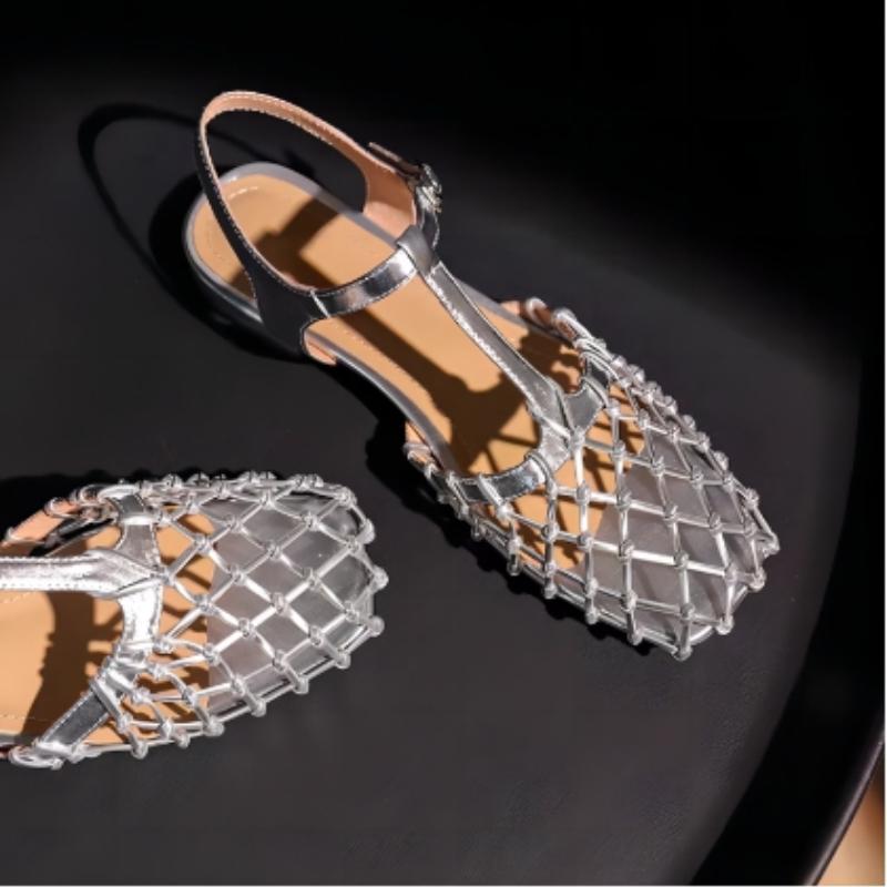 Летние новые женские полые плетеные ретро абсолютно красивые роскошные модные сандалии Baotou