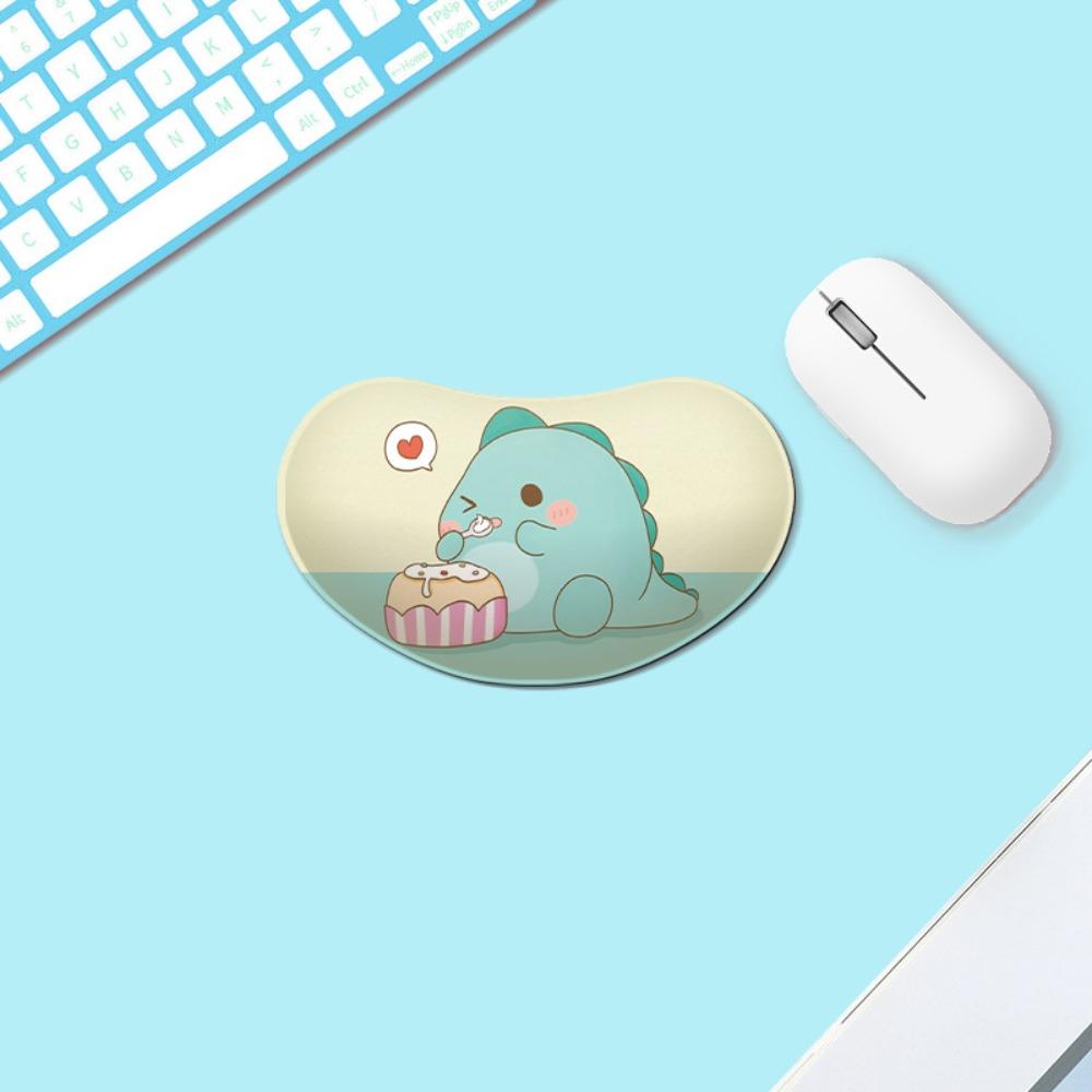 Резиновый коврик для мыши с рисунком из мультфильма, подставка для запястья, противоскользящий, противоскользящий коврик для мыши, подставка для запястья, женский