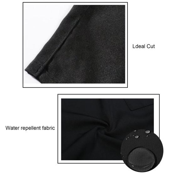 Фартук шеф-повара сплошной цвет водонепроницаемый полиэстер хлопок подвесной фартук для ресторана