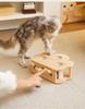 Interactive Solid Wood Cat Whack-a-Mole Toy for Pets and Children