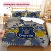 Everton F.C Pattern Bedding Quilt Set  Home Decoration  Gift (1 * duvet cover + 2 * pillowcase  without core)