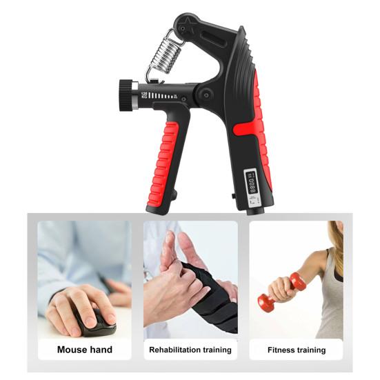 Тренажер для силы хвата со счетчиком 10-120 кг, регулируемый счетный тренажер для мужчин и женщин, тренажер для предплечий, силовой усилитель для рук, разработчик, оборудование для фитнеса