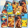 Чехол для телефона Samsung Galaxy S23 S24 iPhone 16 15 14 Xiaomi Redmi Note 13 12 11 Plus 10 Pro Max OPPO Huawei Anime Pikachu Pokemon GO Charmander Cover