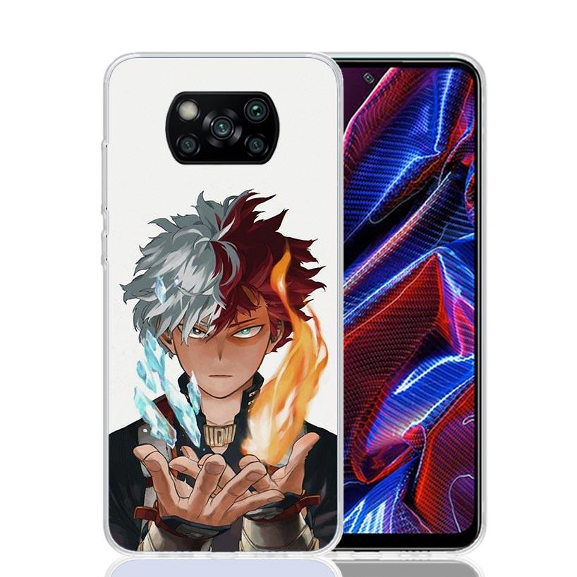 My Hero Todoroki Shoto Case Phone Cover for Xiaomi Redmi Note 10 9 9S 8 8T 7 5 Pro Mi 12T 11T 10T 9T 12 11 Lite A3 A2 Trend Fund