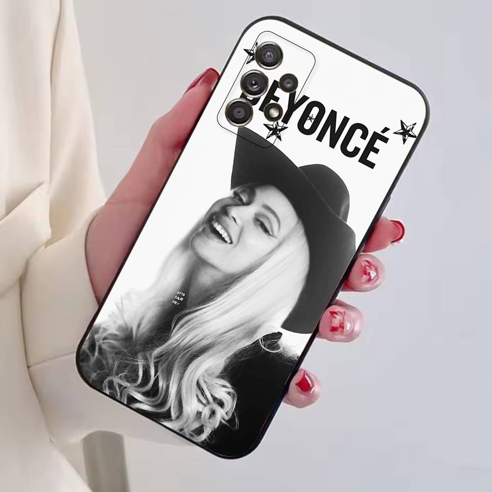Singer B-Beyonce Phone Case For Samsung S25,S24,S21,S22,S23,S30,Ultra,S20,Plus,Fe,Soft Silicone Black Cover