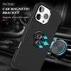 For iPhone 16 Pro Max Case with Ring Holder PC+TPU Anti-Scratch Phone Cover
