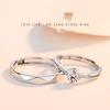 Кольца для пар, классические модели, простая модная регулируемая пара колец, подарок на день Святого Валентина для подруги