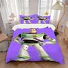 3pcs Toy Story Buzz Quilt Cover Set (1 Quilt Cover + 2 Pillowcases Without Pillow Core), High-Definition Printing for Home and Dormitory.D082