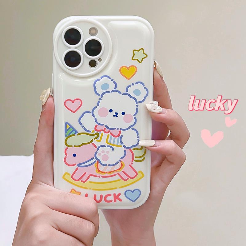 Чехол Zhitai Cartoon Air Cushion для Apple iPhone 14 Pro/15, новый защитный чехол X50/60