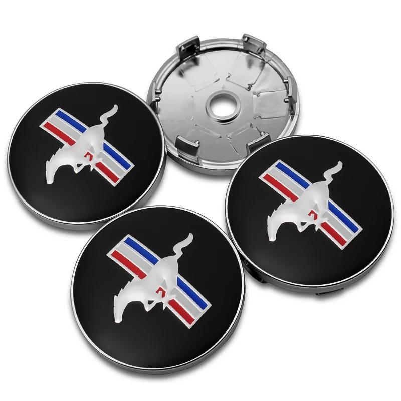 4PCS 56/60mm Car Wheel Center Hub Caps Tire Hubcap Rim Covers Emblem Stickers For Ford Focus Mk2 Mk3 Ranger Mondeo Mustang Kuga