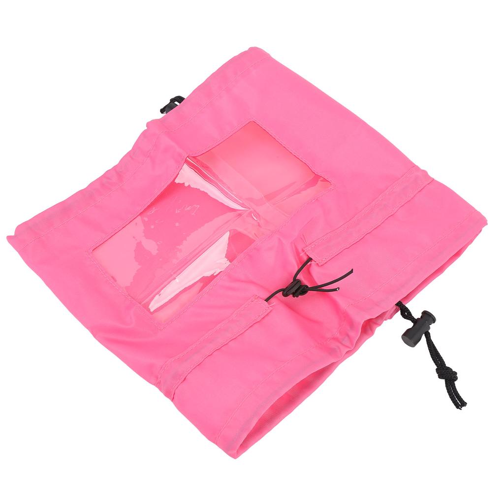 Регулируемая шапочка для душа для собак, многоразовая, водонепроницаемая, защита ушей для домашних животных, чехол для ванны, розово-красный