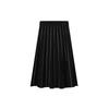 Casual Striped Knit A-Line Skirt Women Skirts Black F11W147304F-BK