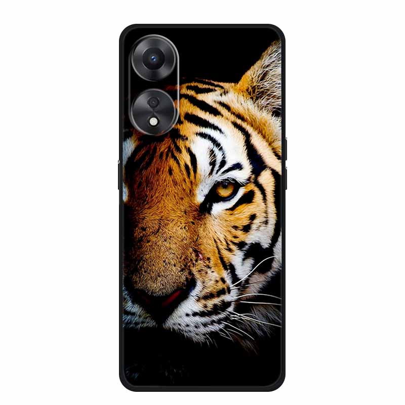 For Honor X5 Plus Phone Case Cover Lion Wolf Tiger Cat Black Silicone Soft Back Cases For Honor X5 Plus Case X5Plus Coque Fundas