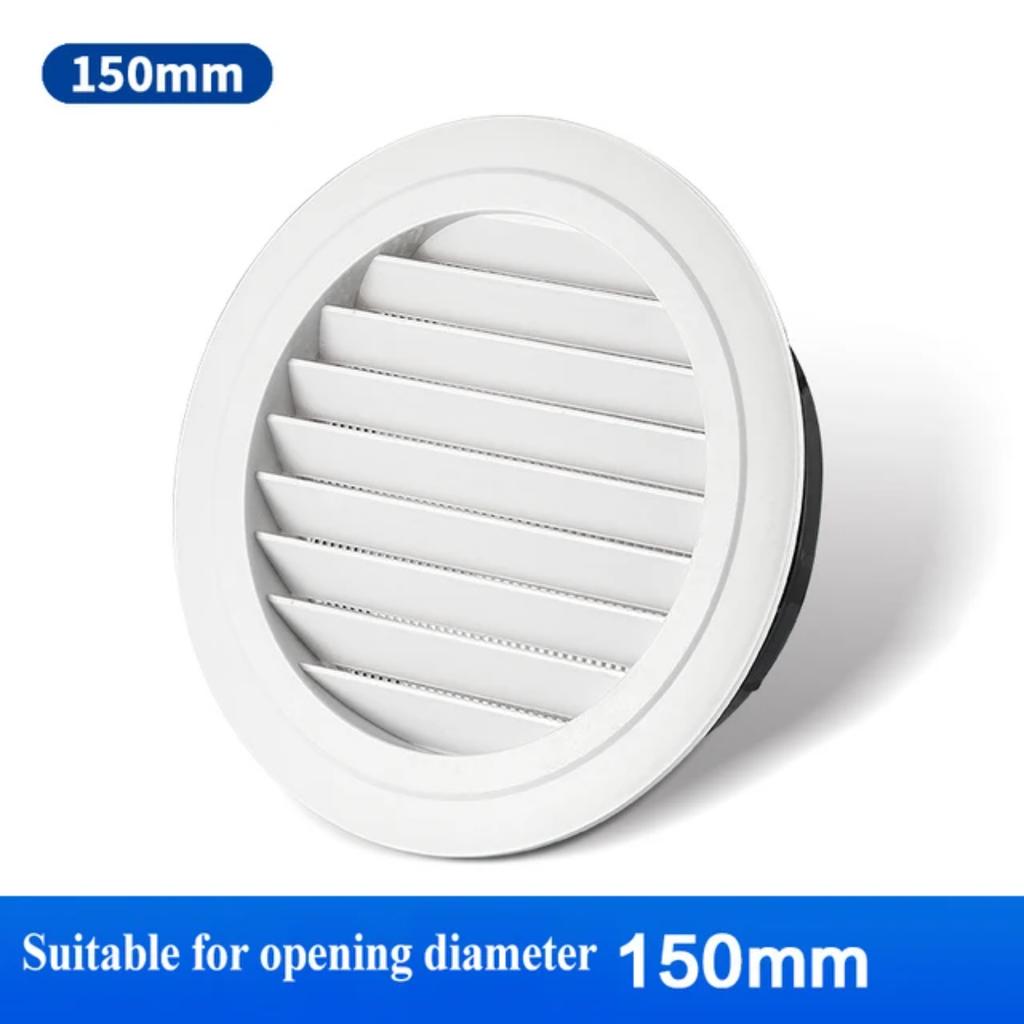 Adjustable Air Ventilation Cover Round Ducting Ceiling Wall Hole ABS Air Vent Grille Louver Kitchen Bath Air Outlet Fresh System