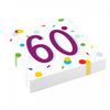 Confetti 60th Birthday Napkins (Pack of 20)