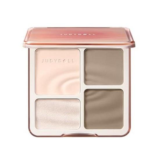 Официальная палетка JUDYDOLL Merihari Master Palette Renewal 2.0 Япония Китайская косметика Хайлайтер Скульптор Объем Маленькое лицо (#01N Прохладный тон)