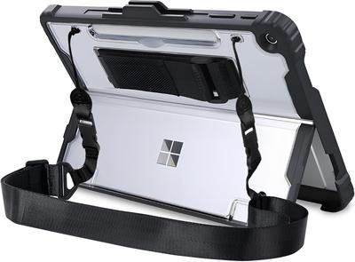 Чехол для Surface Pro 12, 12-дюймовый, модель 2025 года, Защитная крышка, Ударопрочный, Прозрачный, Пылезащитный, Водонепроницаемый, с функцией подставки, Плечевой ремень, Ручной