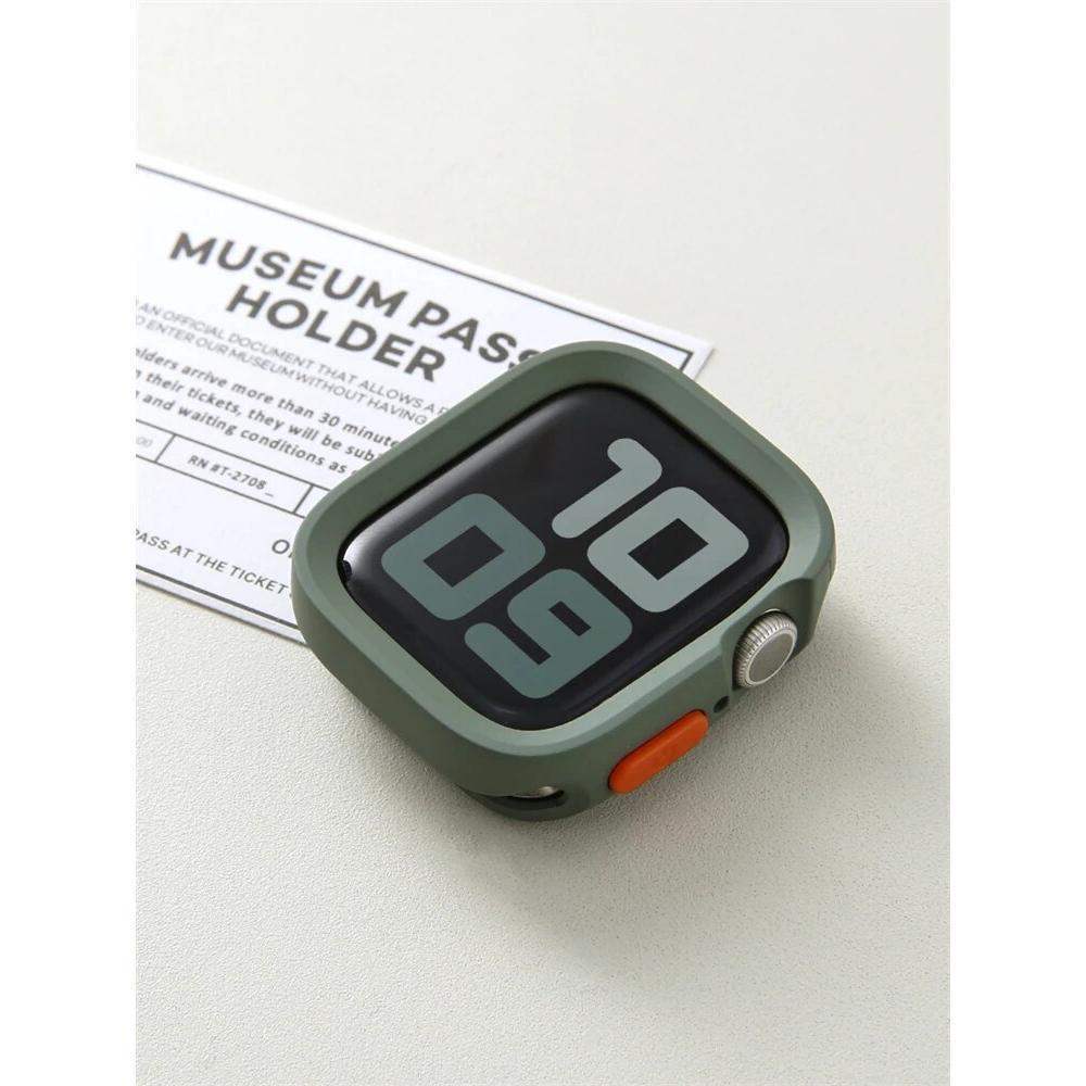 Мягкий силиконовый бампер-чехол для Apple Watch 10 9 8 7 6 SE 5, противоударная матовая крышка для iwatch 49мм 41мм 42мм 46мм 40мм 44мм 45 мм