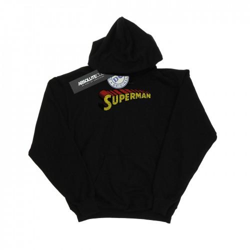 DC Comics Womens/Ladies Superman Telescopic Crackle Logo Hoodie
