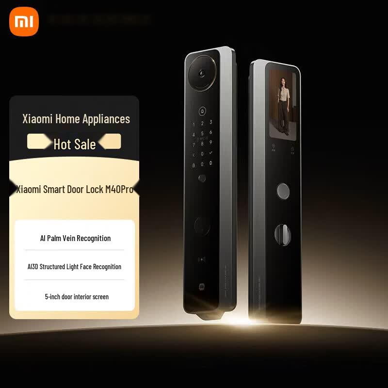 Умный дверной замок Xiaomi M40 Pro с ИИ, распознаванием вен ладони и 3D-распознаванием лица