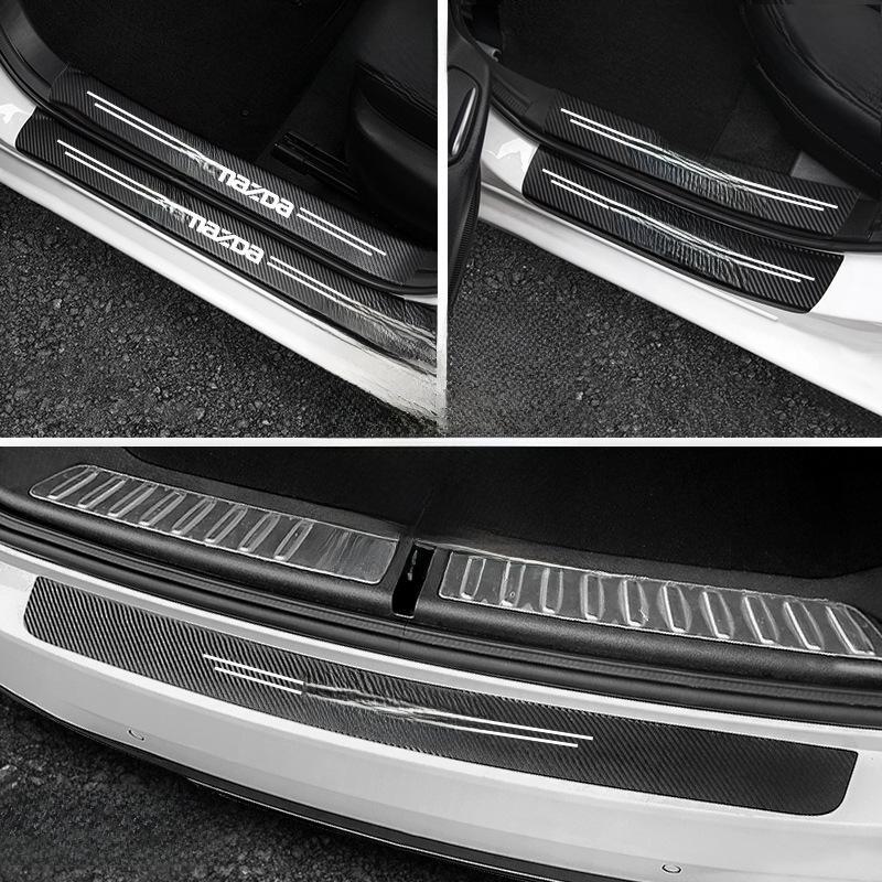 Противоскользящие наклейки для защиты порогов Mazda 3/6, Angkesaila и CX-4/CX-5