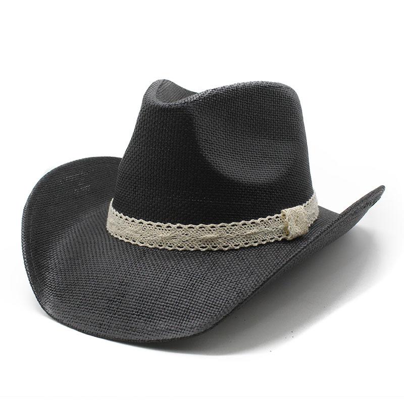 Sun Hat Straw Hat Cowboy Hat Men'S Sun Hat Outdoor Fishing Hat Western Cowboy Hat