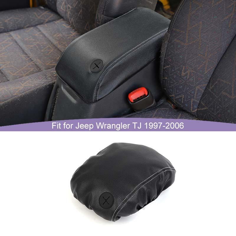 Защитный кожаный чехол на подлокотник с защитой от царапин для Jeep Wrangler TJ 1997-2006 Аксессуары для салона автомобиля