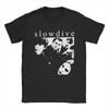 Men's T-Shirt Slowdive Photo Vintage Pure Cotton Tees Short Sleeve T Shirts Round Collar Clothes Original