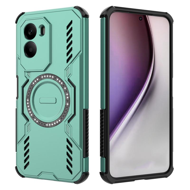 Для Xiaomi Poco M7 4G Чехол Poco M7 4G Крышка Рассеивание тепла Магнитная Беспроводная зарядка Защитные чехлы для телефона На Poco M7 Plus