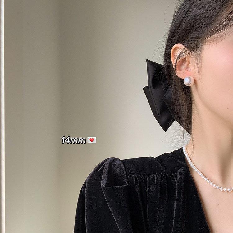 Feverins pearl stud earrings women's year new trendy earrings women's earrings temperament Korean high-end sense