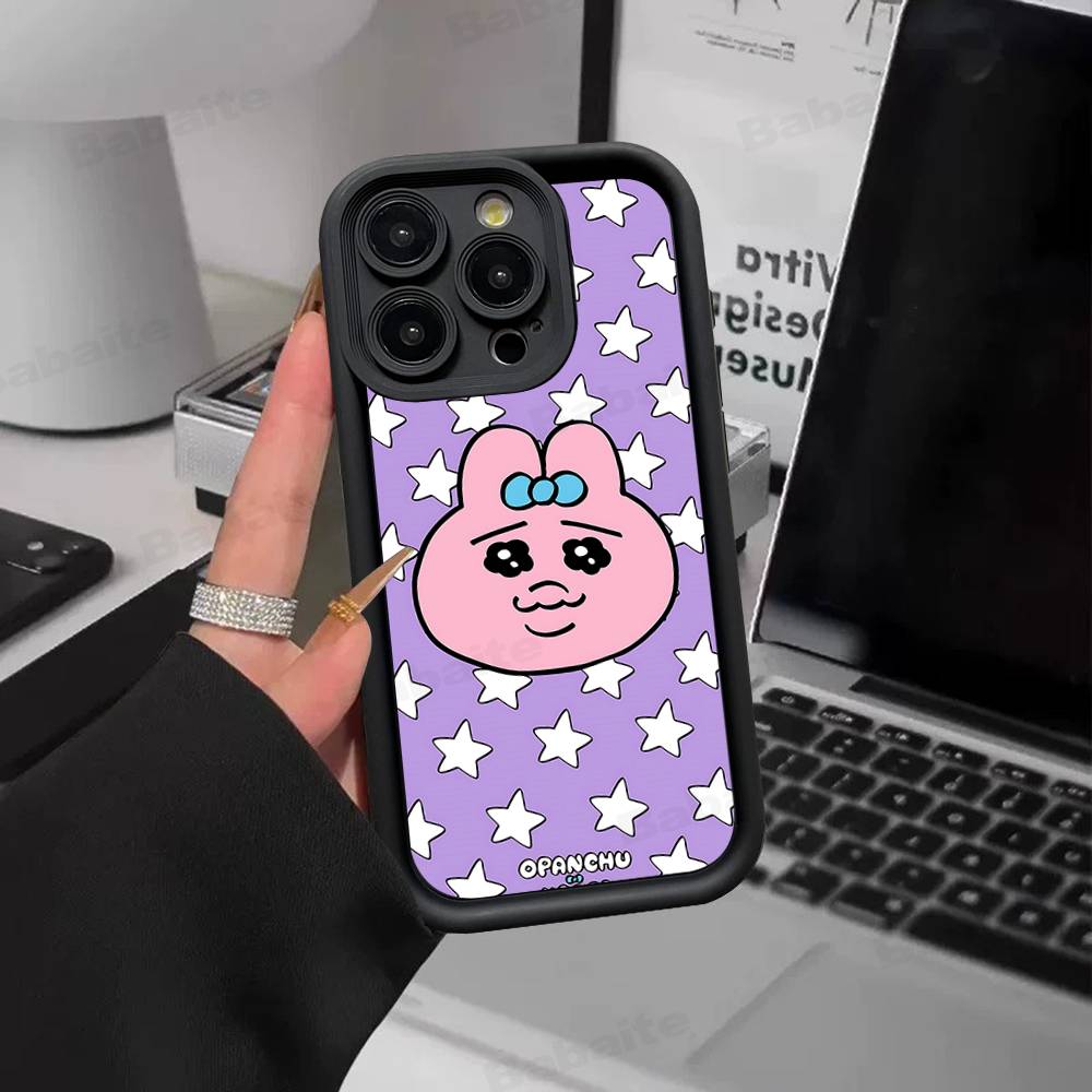 Cartoon O-Opanchu Usagi Phone Case For IPhone 17 16 15 14 13 12 11 Pro Max Plus Silicone Shockproof Case