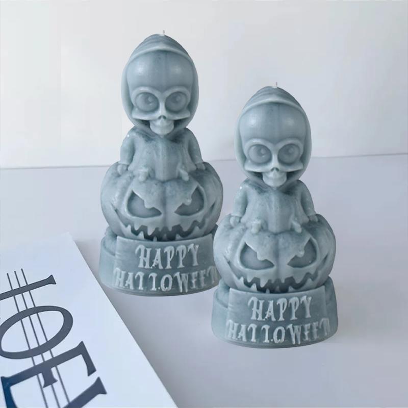 DIY Призрак Тыква Череп Свеча Силиконовая Форма 3D Череп Тыква Кукла Поделки Подарок на Хэллоуин