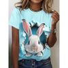 Women's TShirt Cat Print Design Harajuku Casual Short Sleeved Top Fashionable Trend Clothing