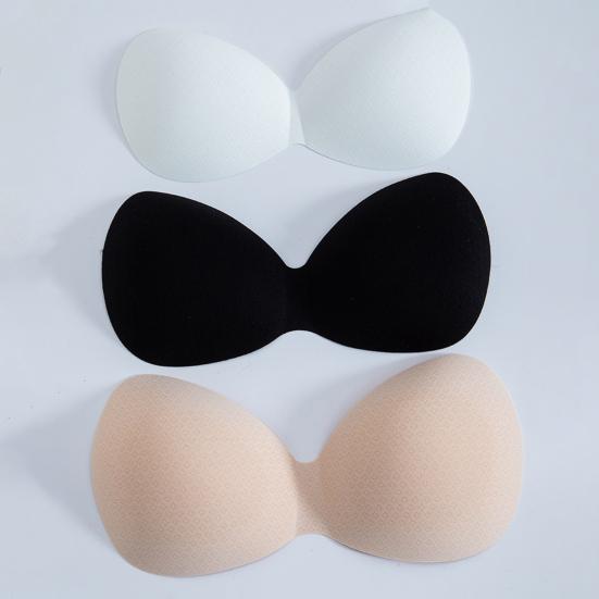 Bra Pad 0.1cm Ultra Thin Good Breathability Bra Insert Triangle Sponge Push Up Bra Pad Women Invisible Insert Bikini Breast