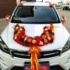 Набор цветочных украшений на капот свадебного автомобиля