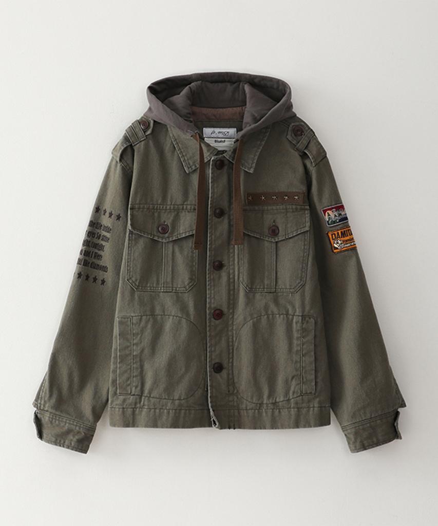 Bluesunflower Vintage Washed Hooded Jacket