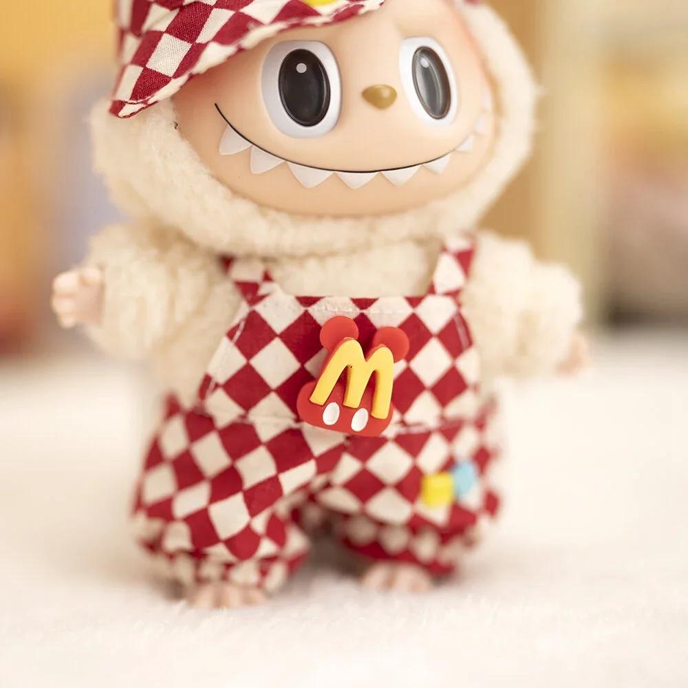 17 см Кукольная одежда шахматная доска теннисный комплект одежды детская подвесная одежда подтяжки брюки замена одежды трендовый подарок