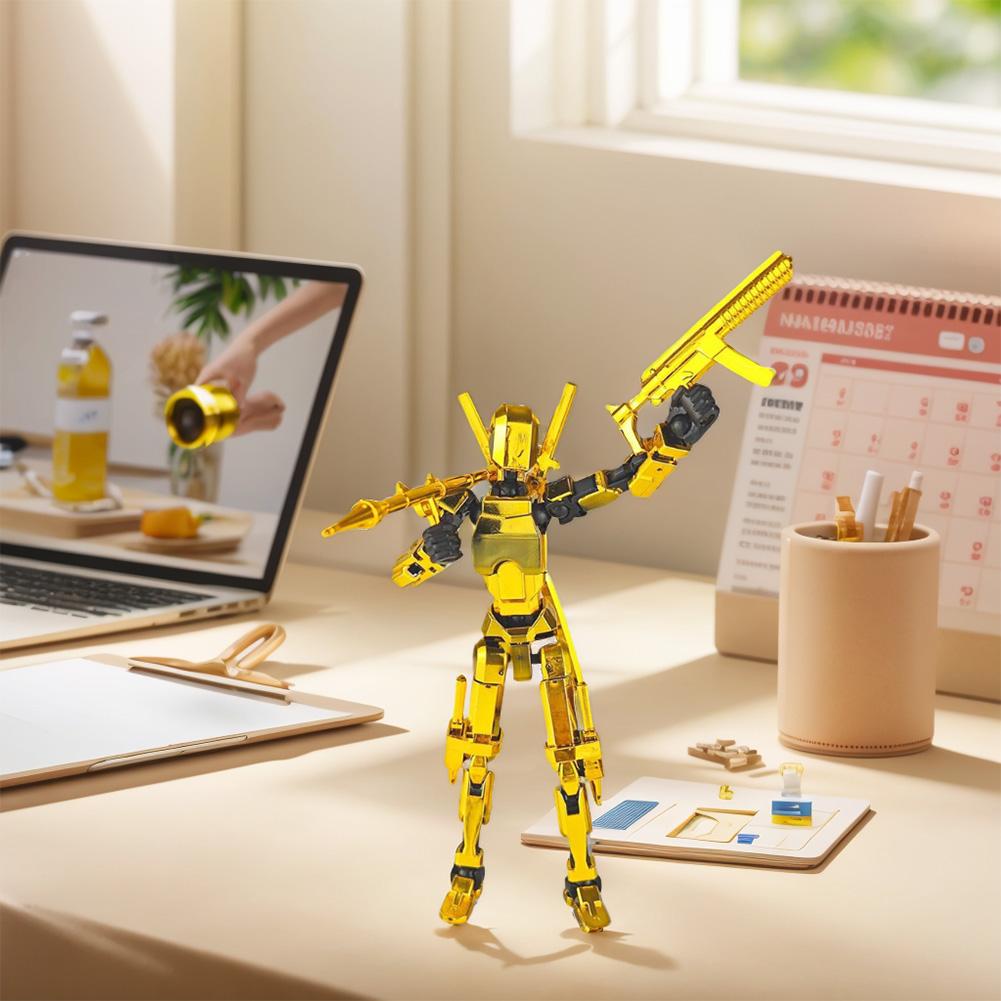 13 Action Figure Titan Multi-Jointed Movable Shapeshift Robot T13 Action Mannequin Character And Dog Figure Toys Gifts For Kids
