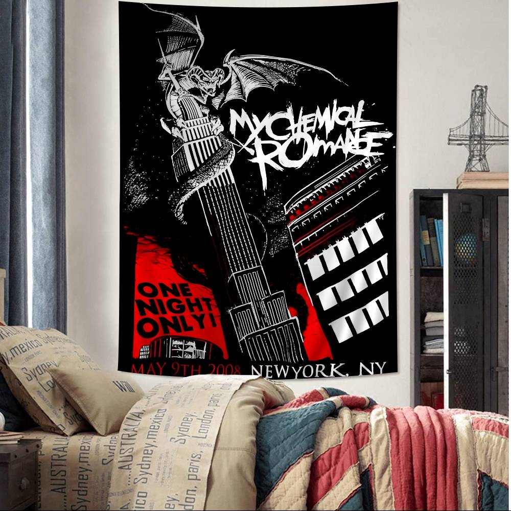 Группа My CChemical RRomance Цветной Гобелен Настенный Бохо Настенные Гобелены Мандала Настенные Полотна