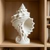 Фигурка Белой Раковины, 3D-печатное Морское Прибрежное Настольное Украшение для Гостиной, Тумбы под Телевизор, Полки Книжного Шкафа, Декора Шкафа