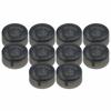 Bstinay 10pcs Effect Pedal Knob Caps, 2.44x1.2cm, Electric Guitar Foot Switch Caps, Plastic, Black