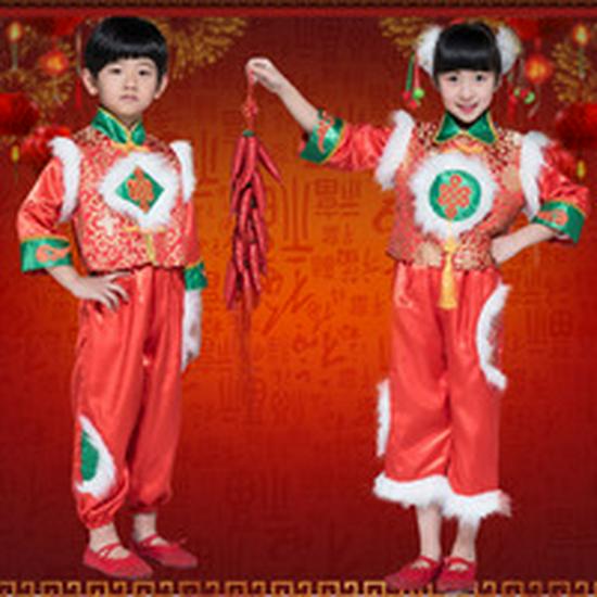 Children's Autumn Cotton Dance Costume: Short Sleeve Performance & Practice Attire for Girls.