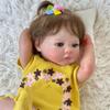 Lifelike 48cm Reborn Baby Doll Girl Meadow Full Body Vinyl Real Looking Newborn Doll Soft Touch 3D Painted Skin with Visible Veins Art Dolls Kid's Toy