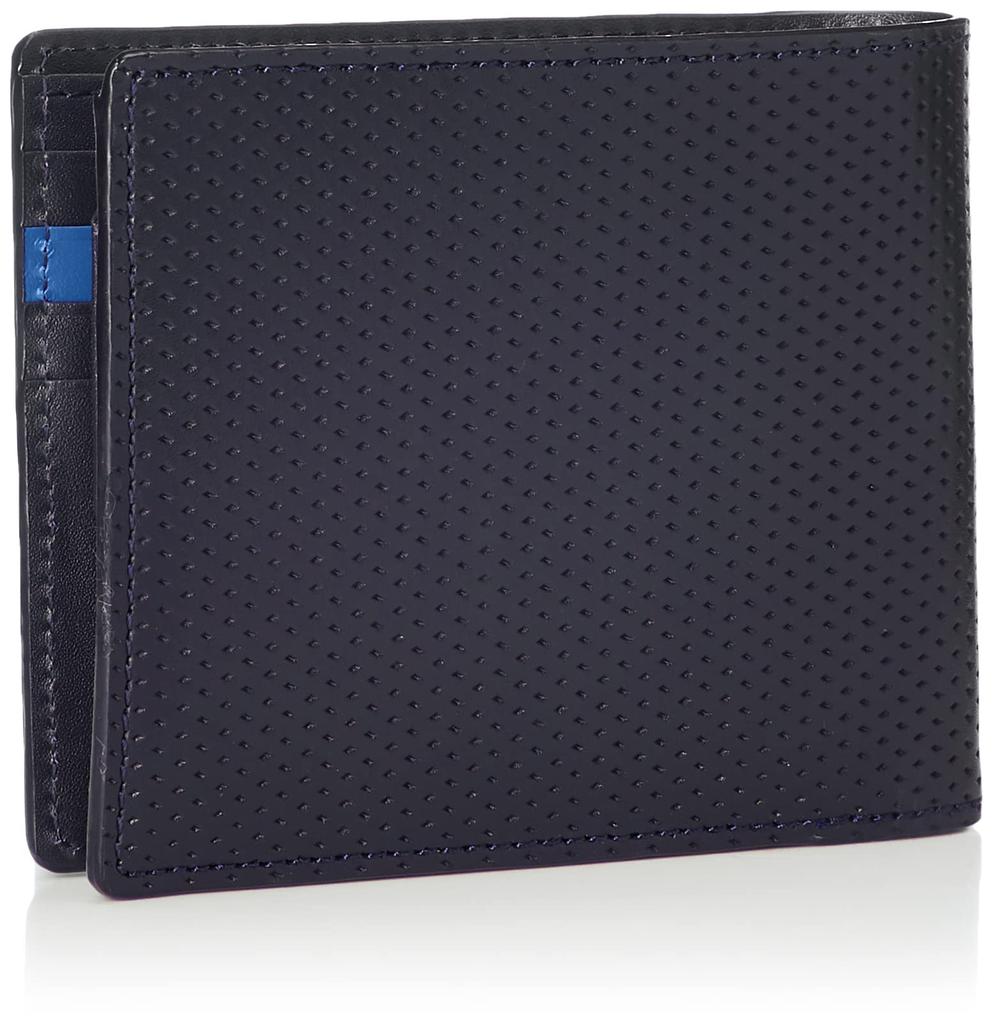 Bifold Wallet Flat Metal Navy [Takeokikuchi]