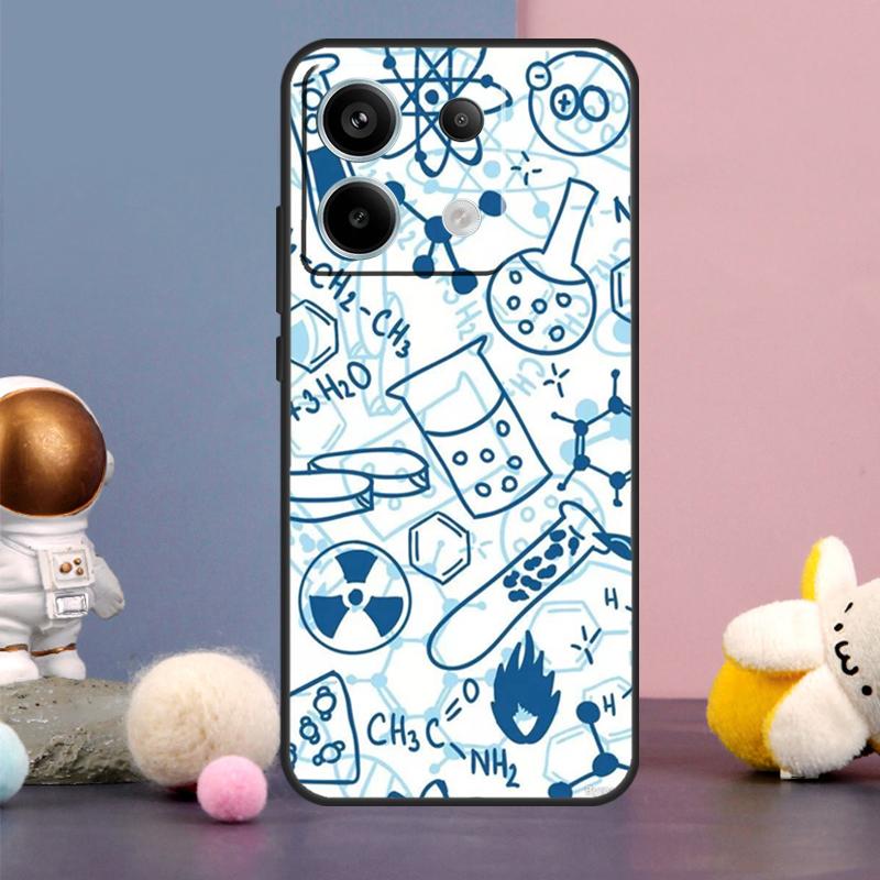 Винтажный кейс для химической лаборатории для Xiaomi Redmi Note 15 Pro Plus 10 11 12 13 14 Pro Redmi 15 15C 14C 10C 12C 13C Чехол