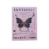 Y2K American Retro Pink Black Butterfly Card Альбом Эстетическая лазерная обложка Girl Kpop 3-дюймовая фотокарточка Сборник Книга 80 шт. Слот для карт